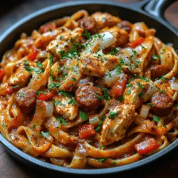 Cajun Chicken and Sausage Pasta Recipe