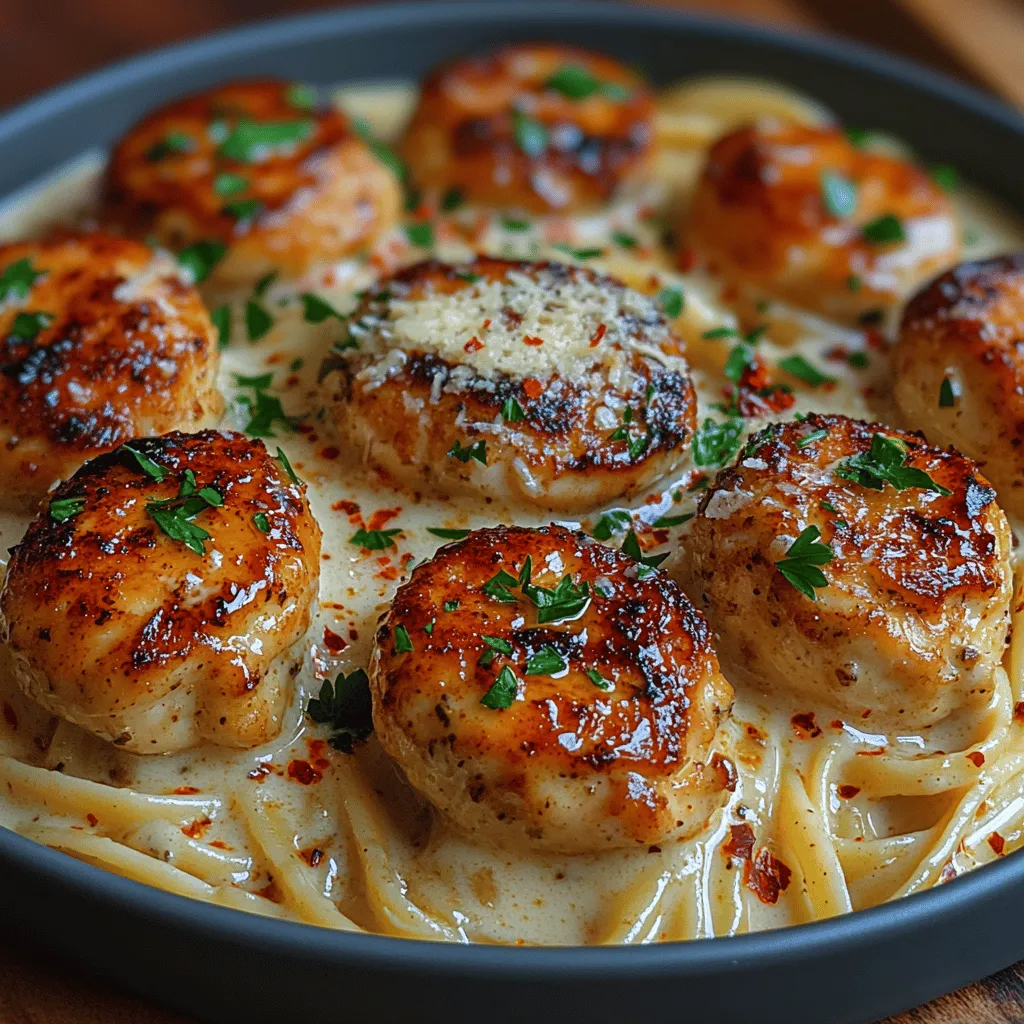 In the realm of quick and delicious dinners, Garlic Butter Chicken Bites with Parmesan Pasta stands out as a delightful option that elegantly combines savory flavors with comforting textures. This dish is not only easy to prepare, making it perfect for busy weeknights, but it also showcases the wonderful marriage of garlic, butter, and Parmesan cheese, transforming simple ingredients into a gourmet experience. The balance of rich flavors, tender chicken bites, and creamy pasta creates a dish that is sure to please everyone at the table.