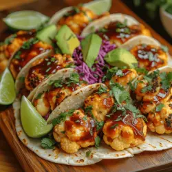 Smoky BBQ Roasted Cauliflower Tacos