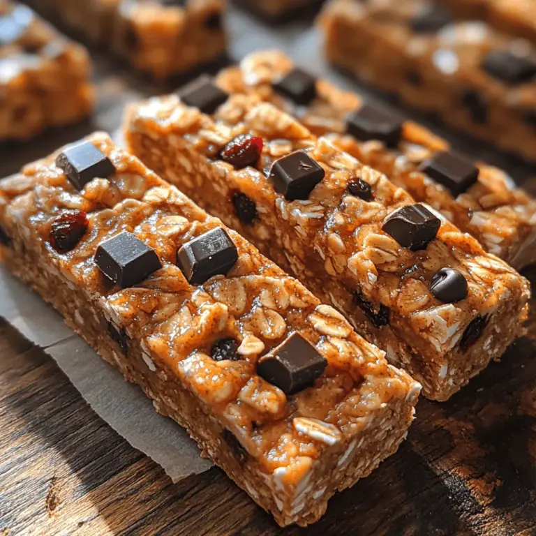 Granola bars have surged in popularity over the years, becoming a go-to snack for health-conscious individuals and busy families alike. Their convenient packaging and delightful crunch make them an excellent choice for breakfast on the go, afternoon snacks, or even a post-workout boost. However, while many store-bought granola bars claim to offer wholesome ingredients and health benefits, they often fall short in terms of nutritional value, added sugars, and preservatives. Enter the Nutty Delight Peanut Butter Chocolate Chunk Granola Bars—a homemade option that not only satisfies your taste buds but also provides a wealth of nutrients.