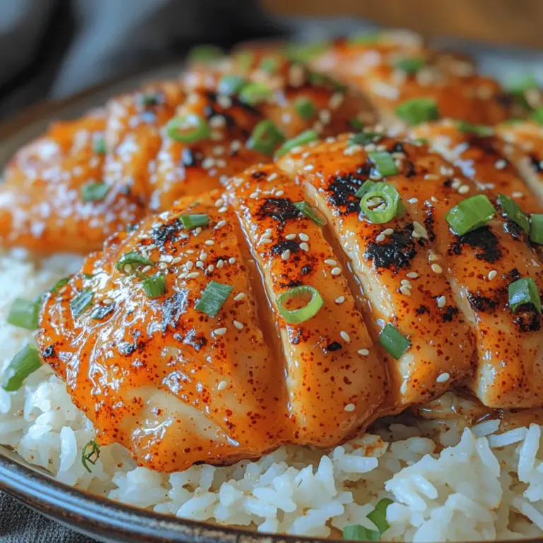 Welcome to the vibrant world of Sweet Chili Chicken Delight! This dish is a perfect embodiment of how simple ingredients can come together to create an explosion of flavors. At its heart, Sweet Chili Chicken Delight features succulent chicken thighs that soak up a luscious sauce, balancing sweetness and spice in every bite. Whether you're a novice in the kitchen or an experienced cook, this recipe offers an accessible route to a mouthwatering meal that is bound to impress.