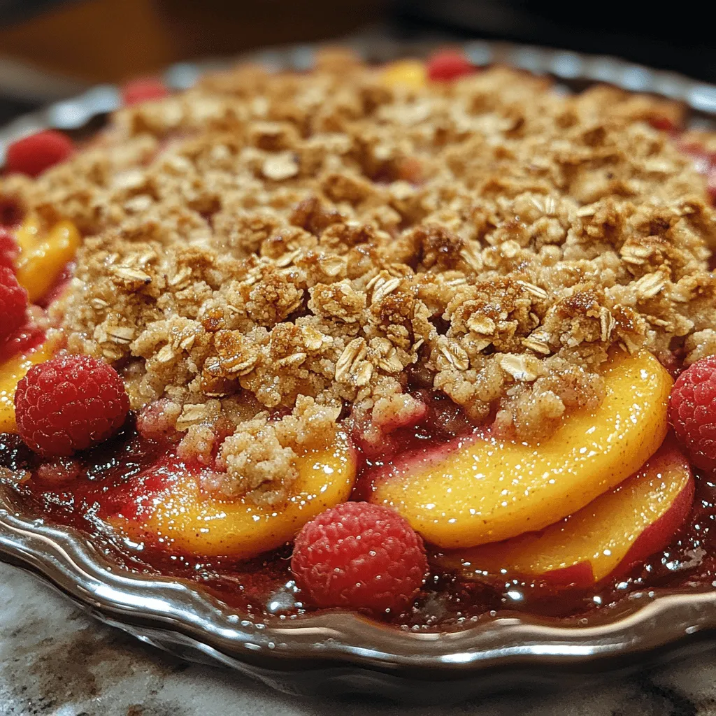 To create the perfect Raspberry Peach Crisp, it’s essential to understand the role of each ingredient in the recipe. Each component contributes to the overall flavor, texture, and nutritional value of the dish, ensuring that every bite is a delightful experience.