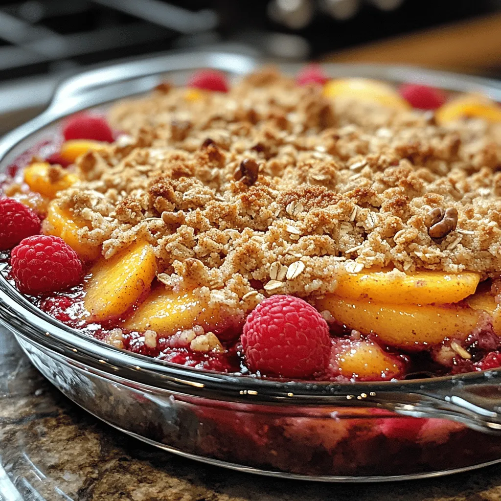 To create the perfect Raspberry Peach Crisp, it’s essential to understand the role of each ingredient in the recipe. Each component contributes to the overall flavor, texture, and nutritional value of the dish, ensuring that every bite is a delightful experience.