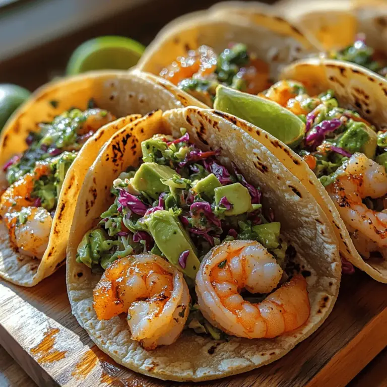 Tacos have undoubtedly secured their place as a beloved staple in culinary culture across the globe. With their rich history rooted in Mexican cuisine, they have evolved to include an array of fillings and flavors, catering to diverse palates and dietary preferences. Among the many variations, Zesty Shrimp Tacos with Cilantro Lime Slaw stand out as an exceptional choice. This recipe perfectly balances vibrant flavors and textures, making it a delightful option for any meal.