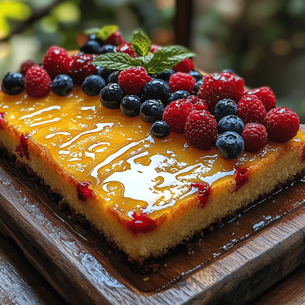 To create the perfect Zesty Lemon Berry Sheet Cake, it’s essential to understand the role of each ingredient. Each component contributes to the overall texture, flavor, and appearance of the cake, ensuring that every bite is delightful. Here’s a closer look at the key ingredients: