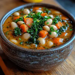 Rustic Tuscan White Bean Soup Recipe