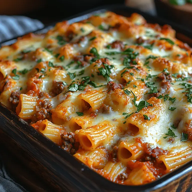 To create the perfect Zesty Three-Cheese Baked Ziti, it’s important to understand the role of each ingredient. This dish is built upon a solid foundation of pasta, sauce, and cheese, each playing a crucial role in the overall flavor and texture.