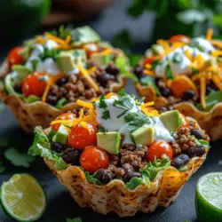 Crunchy Taco Salad Cups: A Delightful and Versatile Recipe