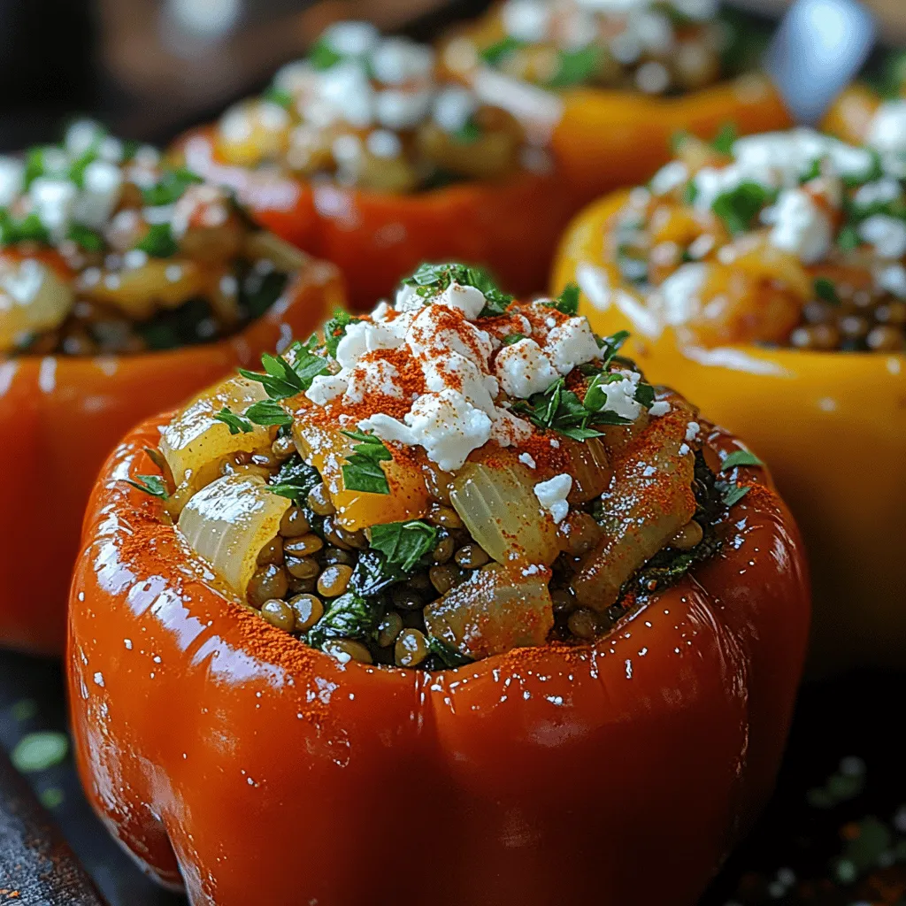 Stuffed peppers are a culinary classic, celebrated for their versatility and vibrant presentation. This dish can be adapted to suit various palates and dietary preferences, making it a favorite among home cooks and professional chefs alike. The colorful bell peppers serve as edible vessels, filled with an array of ingredients that can range from meats and grains to vegetables and legumes. In this recipe, we will highlight a wholesome vegetarian option: Earthy Lentil Spinach Stuffed Peppers.