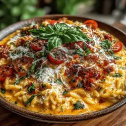 When it comes to comfort food, few dishes can rival the heartwarming appeal of a creamy pasta dish. Enter the Velvety Tomato Basil Orzo Delight—a delightful combination that merges the comforting nature of orzo pasta with rich, aromatic flavors. This dish not only serves as a perfect weeknight dinner but also shines during special occasions, providing a versatile option that can be dressed up or down according to your needs.