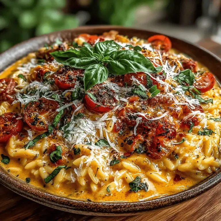 When it comes to comfort food, few dishes can rival the heartwarming appeal of a creamy pasta dish. Enter the Velvety Tomato Basil Orzo Delight—a delightful combination that merges the comforting nature of orzo pasta with rich, aromatic flavors. This dish not only serves as a perfect weeknight dinner but also shines during special occasions, providing a versatile option that can be dressed up or down according to your needs.