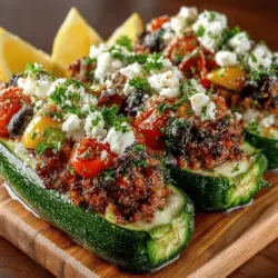 Mediterranean cuisine is celebrated not only for its vibrant flavors but also for its emphasis on fresh ingredients and healthful cooking practices. Rooted in the culinary traditions of countries bordering the Mediterranean Sea, this cuisine highlights the use of vegetables, whole grains, lean proteins, and healthy fats—elements that have been linked to numerous health benefits, including heart health and weight management. One standout dish that embodies these principles is the Mediterranean Chicken Zucchini Boats.