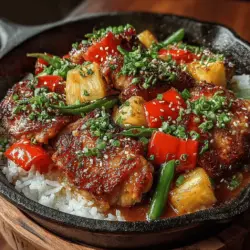 Tropical Bliss: Sticky Pineapple Teriyaki Chicken Skillet