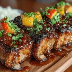 Sweet Heat Peach BBQ Ribs