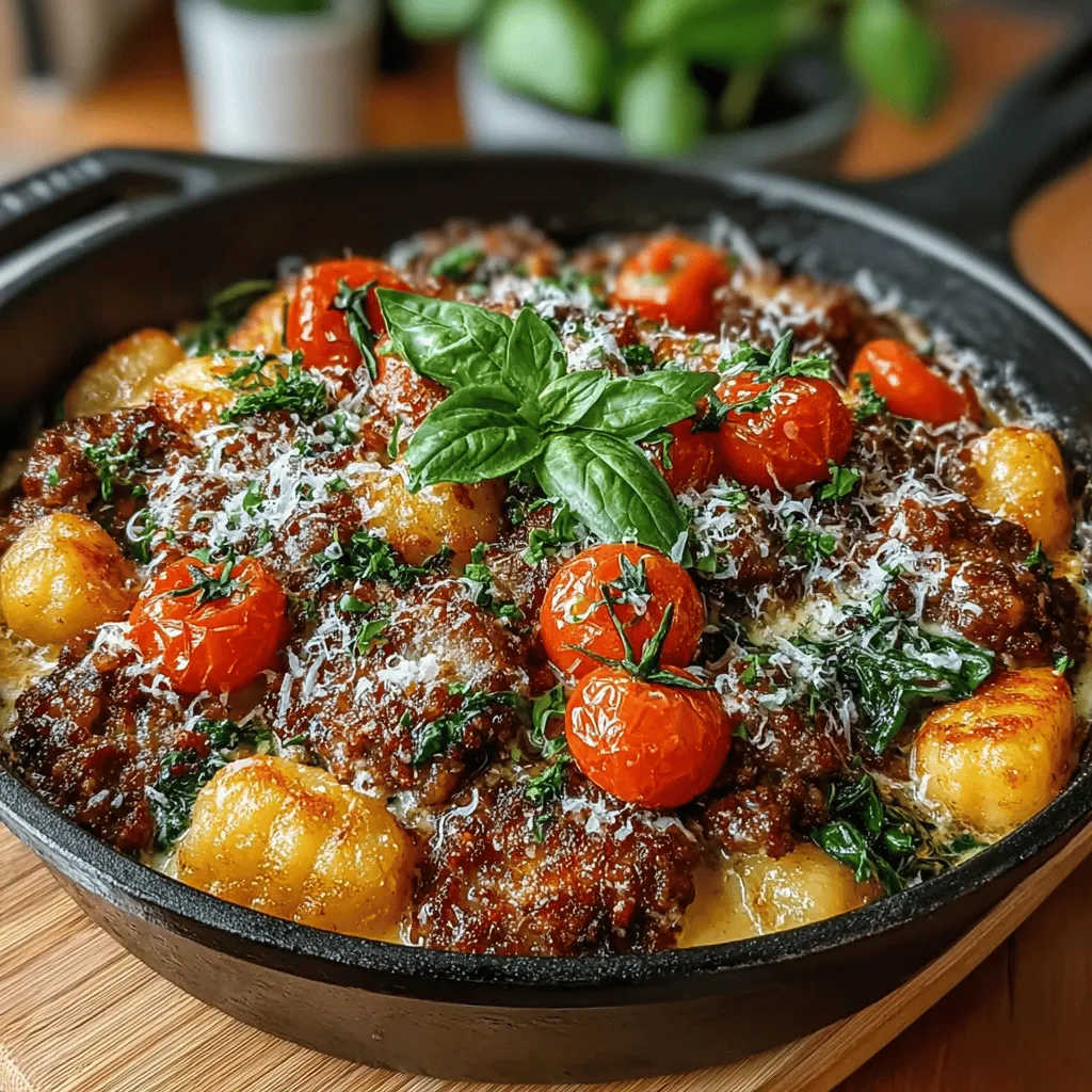 When it comes to weeknight dinners, finding a recipe that strikes the perfect balance between comfort and flavor can often feel like a daunting task. Enter the Savory Skillet Sausage & Spinach Gnocchi—an irresistible dish that embodies the essence of home-cooked goodness. This one-pan meal is not only easy to prepare but also brimming with robust flavors, making it an ideal choice for busy evenings when you want something hearty yet satisfying.