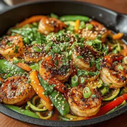 Zesty Shrimp Zoodle Stir-Fry: Preparation Steps and Serving Suggestions