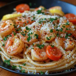 Zesty Lemon Butter Shrimp Pasta
