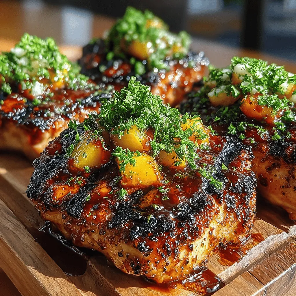 Grilled chicken is a beloved dish that transcends borders and brings people together, especially during the warmer months. Its versatility allows for countless preparations, making it a staple at summer barbecues, family gatherings, and casual weeknight dinners. Whether marinated, seasoned, or simply grilled to perfection, chicken can easily adapt to a variety of flavor profiles, catering to diverse palates. One such delightful variation is the addition of a homemade peach BBQ glaze, which introduces a sweet and tangy twist that beautifully complements the savory essence of the grilled chicken.