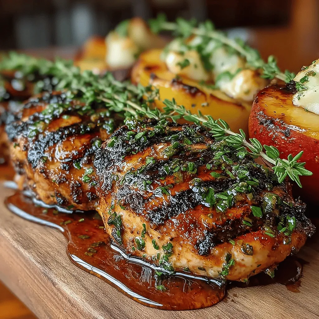 As summer approaches, outdoor cooking becomes a cherished tradition for families and friends alike. One dish that embodies the essence of warm weather gatherings is Grilled Peach Chicken with Honey Glaze. This recipe is not just a meal; it's a celebration of flavors that harmoniously blend the sweetness of fresh peaches, the savory goodness of grilled chicken, and the rich allure of a honey glaze. It's a dish that can elevate any barbecue or picnic, offering a delightful combination of taste and visual appeal that is sure to impress your guests.
