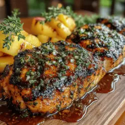 Grilled Peach Chicken with Honey Glaze