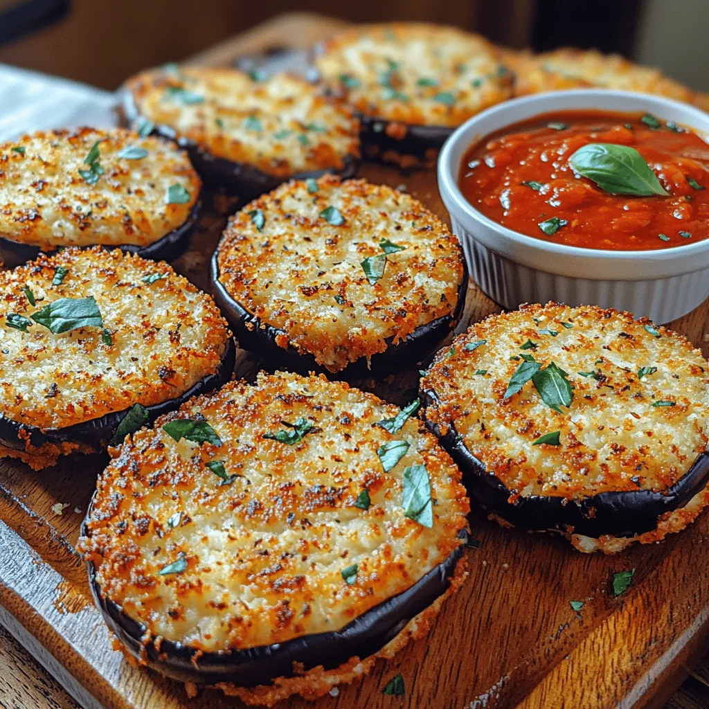 To create the perfect Crispy Eggplant Parmesan Bites, gathering the right ingredients is crucial. Here’s an overview of what you’ll need:
