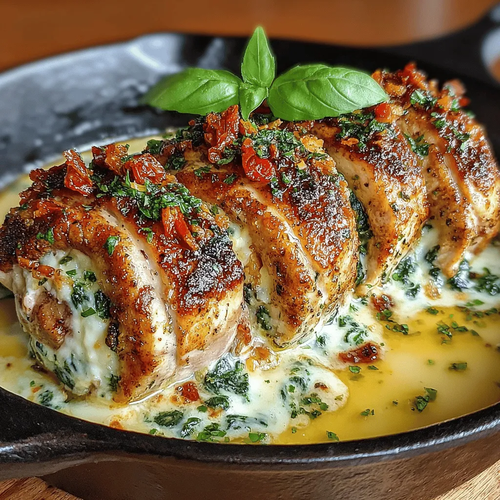 When it comes to culinary creations that combine comfort and sophistication, Creamy Tuscan Chicken Roll-Ups stand out as an exceptional choice. This dish features tender chicken breasts rolled around a rich filling of cheeses, spinach, and sun-dried tomatoes, all enveloped in a creamy sauce that elevates the flavors to new heights. Whether you’re planning a cozy family dinner or a special occasion to impress your guests, these roll-ups are sure to be a hit. The combination of textures and flavors makes this recipe not just satisfying but also visually appealing, adding to its charm.