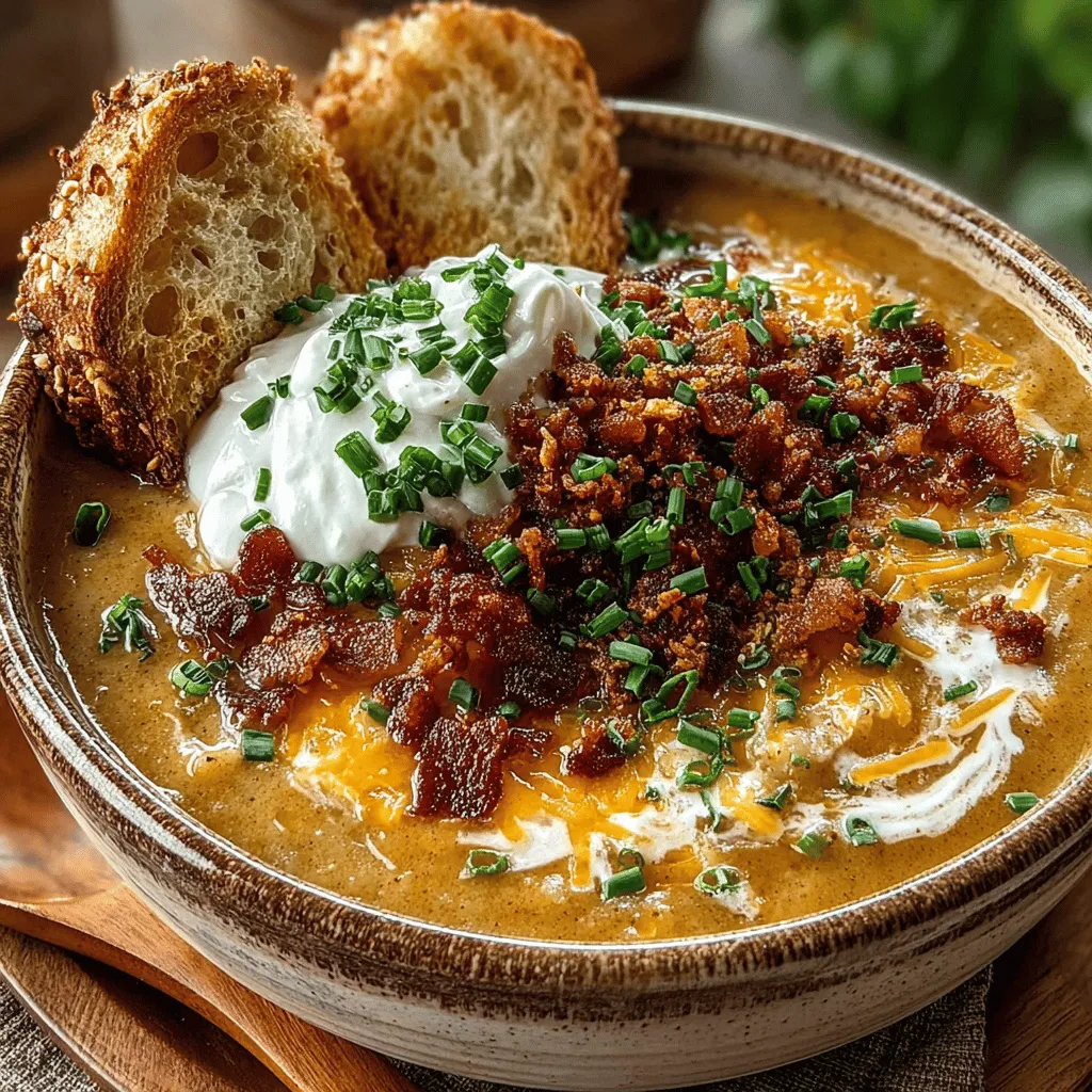 There's something intrinsically cozy about a steaming bowl of soup, especially on chilly days when the wind howls outside, and the warmth of home beckons. One of my fondest memories is from a cold winter afternoon when the aroma of creamy potato soup wafted through the house, inviting my family to gather around the table. That sentiment embodies the essence of this Creamy Slow Cooker Loaded Baked Potato Soup. With its rich, velvety texture and comforting flavors, this dish isn’t just food; it’s a hug in a bowl.
