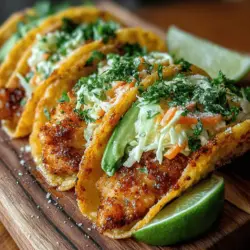Crispy Ranch Chicken Tacos with Slaw