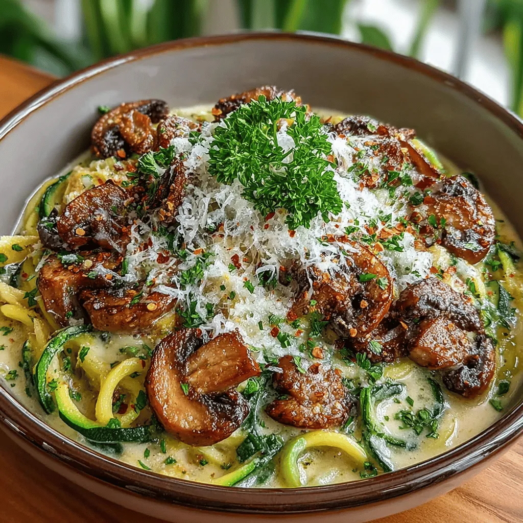 If you're on the lookout for a dish that combines indulgence with health benefits, Creamy Mushroom Alfredo Zoodle Bowls are the perfect solution. This delightful recipe marries the comforting richness of alfredo sauce with fresh, vibrant zucchini noodles, also known as zoodles. With their light texture and subtle flavor, zoodles serve as an excellent alternative to traditional pasta, allowing you to enjoy a creamy, decadent meal without the guilt.