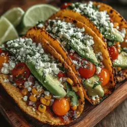 Grilled Corn & Avocado Salsa Tacos