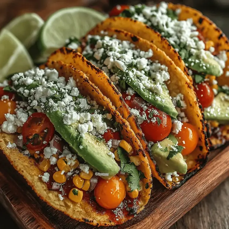 Tacos have taken the culinary world by storm, transcending borders and becoming a beloved staple across various cuisines. Originating from Mexico, tacos have evolved into countless variations, each bringing a unique flair to this versatile dish. Among the myriad of taco recipes, Grilled Corn & Avocado Salsa Tacos stand out as a fresh and vibrant option that perfectly embodies the spirit of summer dining. This dish is not only a visual feast but also a celebration of flavors and textures that can easily elevate any meal, whether it's a casual weeknight dinner or a lively gathering with friends.