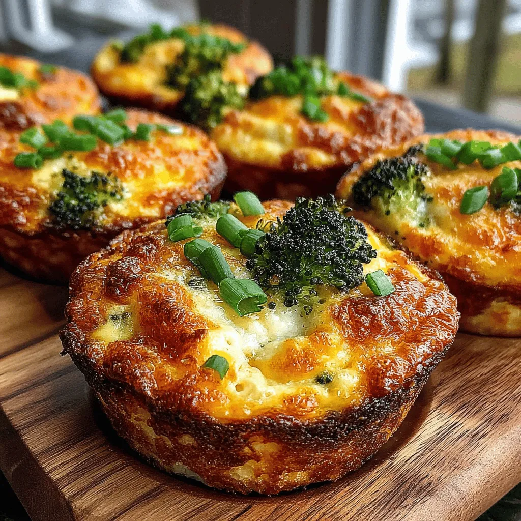 In today’s fast-paced world, finding a nutritious and delicious breakfast option can be a challenge. Many people rush out the door without a proper meal, resorting to sugary cereals or fast food, which can leave them feeling sluggish and unsatisfied. Enter the Golden Cheddar Broccoli Breakfast Cups—a perfect solution for busy mornings. These delightful breakfast cups combine the goodness of fresh broccoli and sharp cheddar cheese into a convenient, portable meal that can be enjoyed at home or on the go. Packed with flavor and nutrition, they cater to various dietary preferences, making them a versatile addition to any breakfast table.