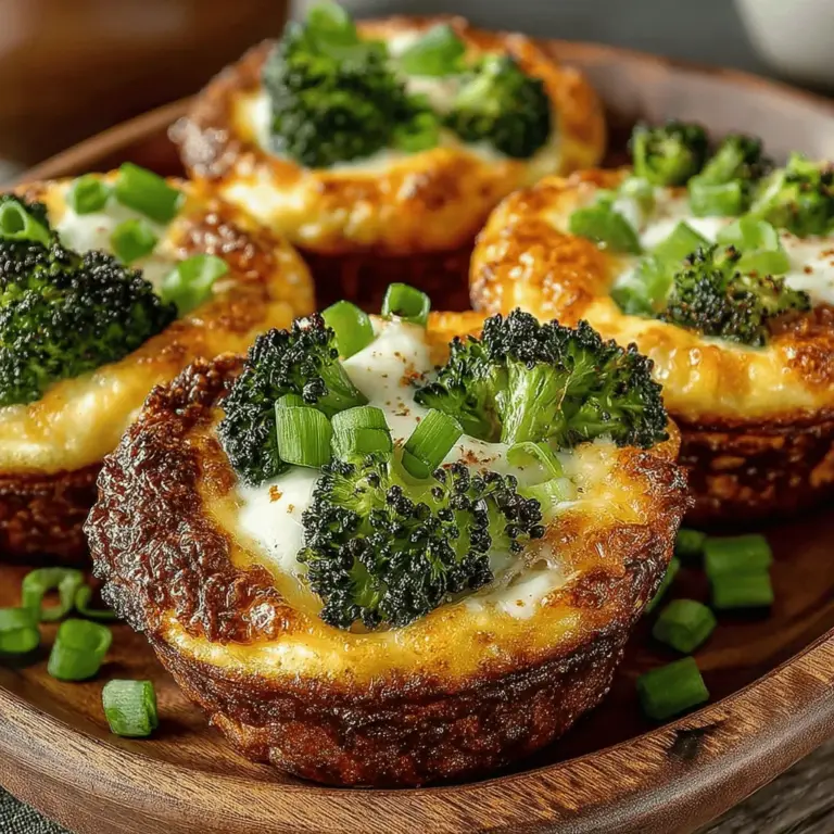 In today’s fast-paced world, finding a nutritious and delicious breakfast option can be a challenge. Many people rush out the door without a proper meal, resorting to sugary cereals or fast food, which can leave them feeling sluggish and unsatisfied. Enter the Golden Cheddar Broccoli Breakfast Cups—a perfect solution for busy mornings. These delightful breakfast cups combine the goodness of fresh broccoli and sharp cheddar cheese into a convenient, portable meal that can be enjoyed at home or on the go. Packed with flavor and nutrition, they cater to various dietary preferences, making them a versatile addition to any breakfast table.