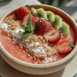 In recent years, smoothie bowls have surged in popularity, becoming a staple for health-conscious individuals seeking a nutritious and visually appealing breakfast or snack. These delightful bowls offer a perfect blend of taste and nutrition, allowing for creativity and personalization in every serving. One standout recipe that embodies the essence of summer and refreshment is the Watermelon Wave Smoothie Bowl. This vibrant dish showcases the natural sweetness of watermelon, complemented by creamy textures and zesty flavors, making it an ideal choice for warm weather.