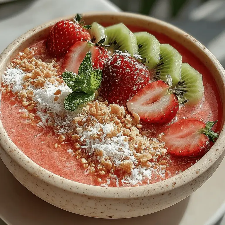 In recent years, smoothie bowls have surged in popularity, becoming a staple for health-conscious individuals seeking a nutritious and visually appealing breakfast or snack. These delightful bowls offer a perfect blend of taste and nutrition, allowing for creativity and personalization in every serving. One standout recipe that embodies the essence of summer and refreshment is the Watermelon Wave Smoothie Bowl. This vibrant dish showcases the natural sweetness of watermelon, complemented by creamy textures and zesty flavors, making it an ideal choice for warm weather.