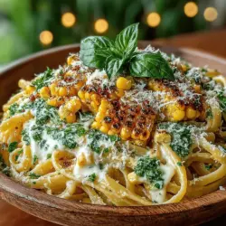 Creamy Corn & Pesto Pasta: A Culinary Delight