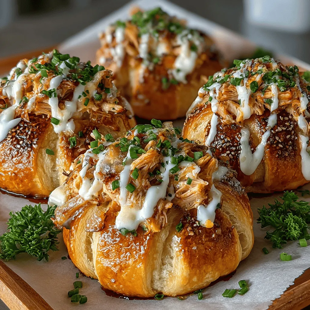 Crescent rolls are a beloved staple in many kitchens, known for their versatility and ability to complement a variety of fillings, both sweet and savory. These buttery, flaky dough rolls are not only simple to prepare but also offer a delightful texture that elevates any meal. Among the array of inventive fillings one can create, the creamy garlic herb chicken filling stands out as a comforting option that resonates with many. This recipe combines tender pieces of chicken enveloped in a rich, creamy mixture of garlic, herbs, and cheese, all wrapped in the warm embrace of crescent dough.