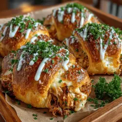 Creamy Garlic Herb Chicken Crescent Rolls: Completing the Experience