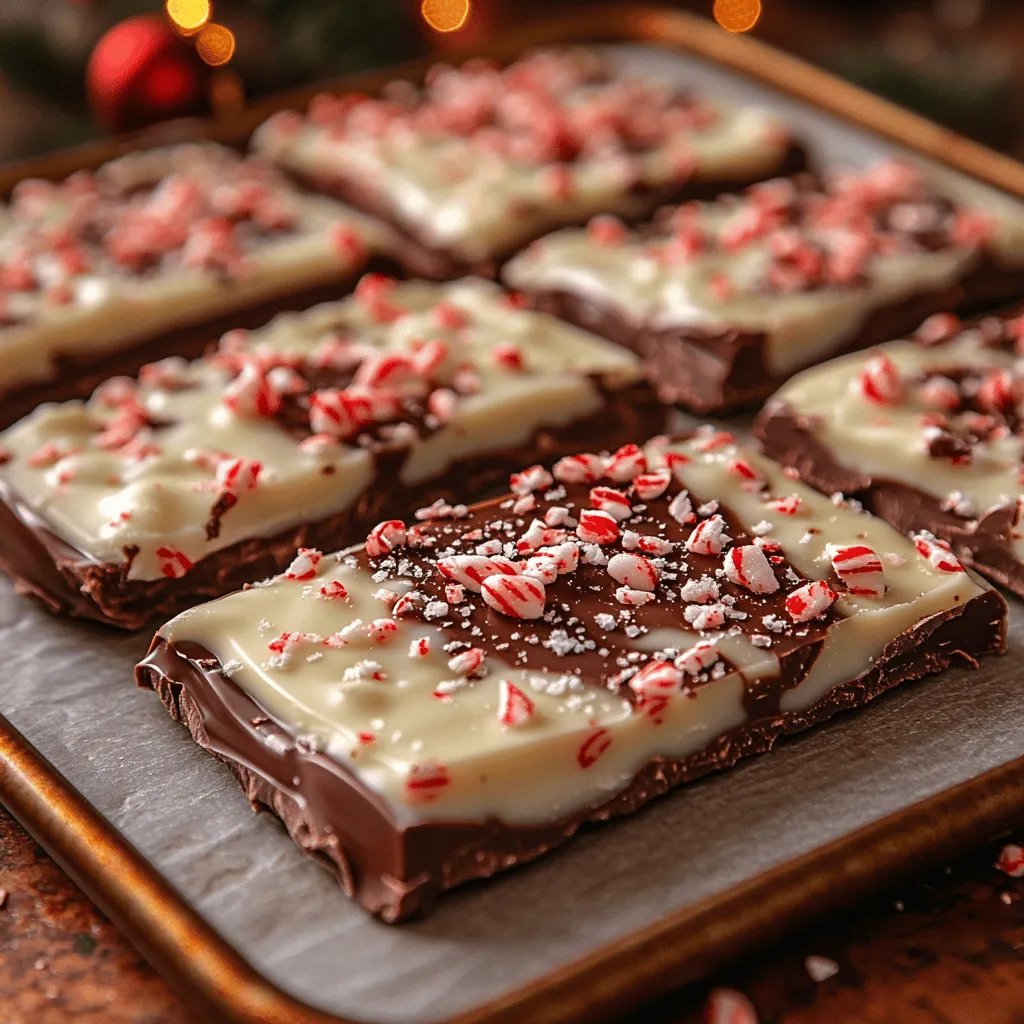 What makes Choco-Mint Wonderland Bark so enchanting? First, its visual appeal is nothing short of spectacular. The deep, glossy sheen of semi-sweet chocolate serves as a rich foundation, while the creamy white chocolate creates a striking contrast. Topped with a sprinkle of crushed peppermint candies, this bark is a feast for the eyes, reminiscent of freshly fallen snow adorned with holiday cheer.