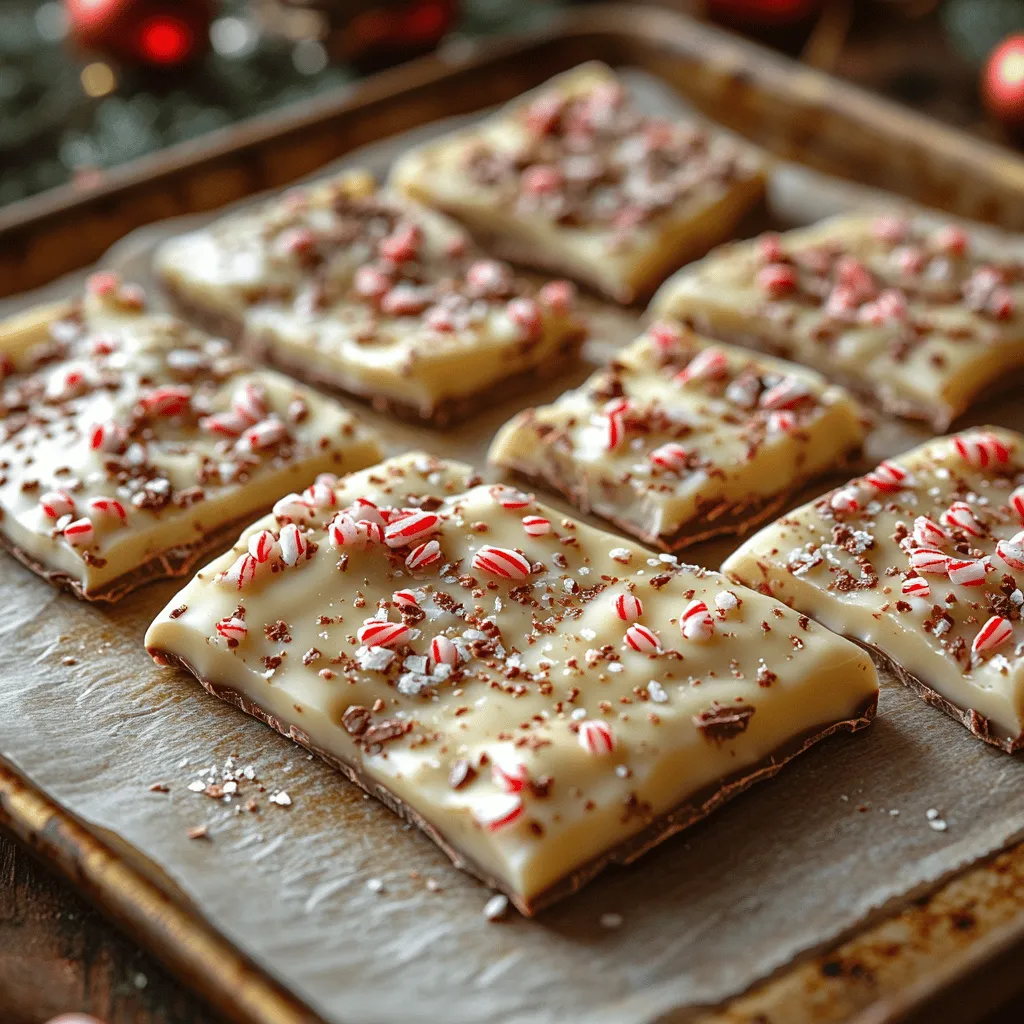 What makes Choco-Mint Wonderland Bark so enchanting? First, its visual appeal is nothing short of spectacular. The deep, glossy sheen of semi-sweet chocolate serves as a rich foundation, while the creamy white chocolate creates a striking contrast. Topped with a sprinkle of crushed peppermint candies, this bark is a feast for the eyes, reminiscent of freshly fallen snow adorned with holiday cheer.