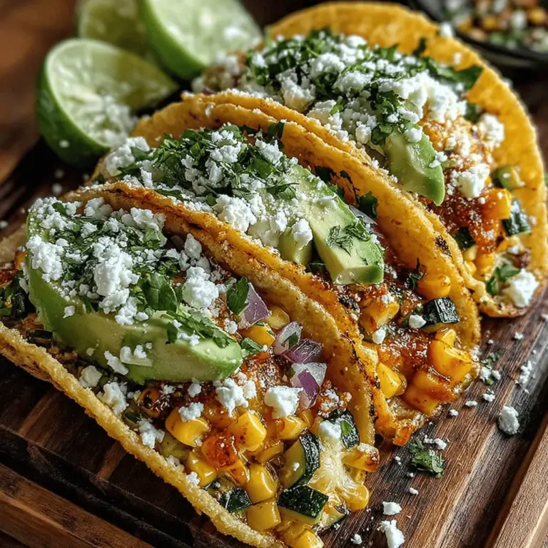 As summer rolls in, the vibrant flavors of fresh produce beckon us to create light, refreshing dishes that celebrate the season. One such dish is the Fresh Summer Corn Zucchini Tacos, a delightful recipe that embodies the essence of summer. These tacos are not only visually appealing with their colorful ingredients but also burst with flavors that highlight the best of what the season has to offer.