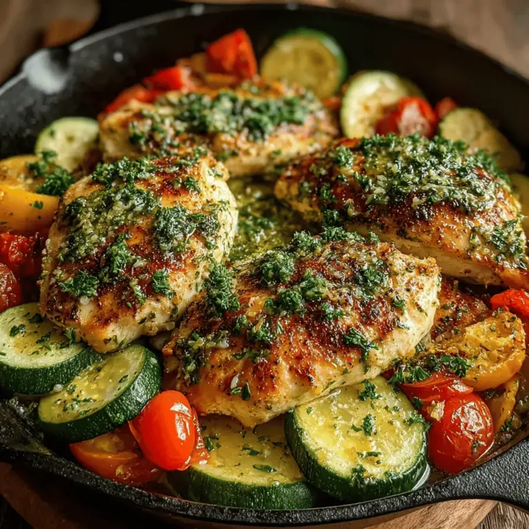 When it comes to weeknight dinners, finding a meal that is both delicious and easy to prepare can be a challenge. Enter the Zesty One-Pan Lemon Herb Chicken & Veggies, a dish that embodies freshness and vibrant flavors. This recipe not only tantalizes your taste buds with its zesty lemon and aromatic herbs but also provides a wholesome balance of protein and vegetables, making it an ideal choice for health-conscious individuals and families. The combination of juicy chicken and colorful veggies transforms a simple weeknight dinner into a lively culinary experience.