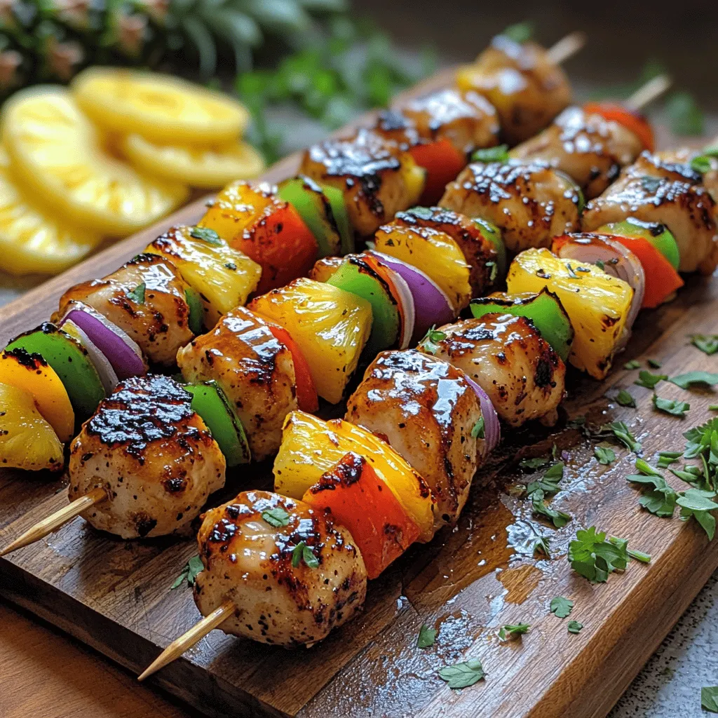 As the sun begins to shine brighter and the days stretch longer, the call of summer barbecues becomes irresistible. There’s something inherently joyful about gathering friends and family outdoors, surrounded by the tantalizing aromas of grilled food. One dish that captures the spirit of summer is the Tropical Bliss BBQ Pineapple Chicken Skewers. This recipe is a vibrant celebration of tropical flavors, merging the sweetness of fresh pineapple with succulent chicken, all kissed by the smoky charm of the grill.