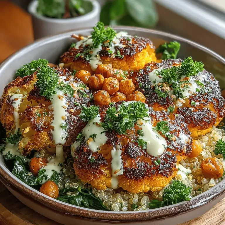 In the quest for healthy eating, it can often seem challenging to find dishes that are both nutritious and truly satisfying. However, one dish that stands out for its balance of flavor and health benefits is the Garlic Roasted Cauliflower and Chickpea Bowl. This vibrant meal is not just a feast for the eyes; it also delivers a robust array of nutrients thanks to its star ingredients: fiber-rich chickpeas, antioxidant-packed cauliflower, and a medley of nutrient-dense greens. In this article, we will explore the preparation of this delightful dish, delve into its numerous health benefits, and discuss why it deserves a prominent spot in your weekly meal rotation.