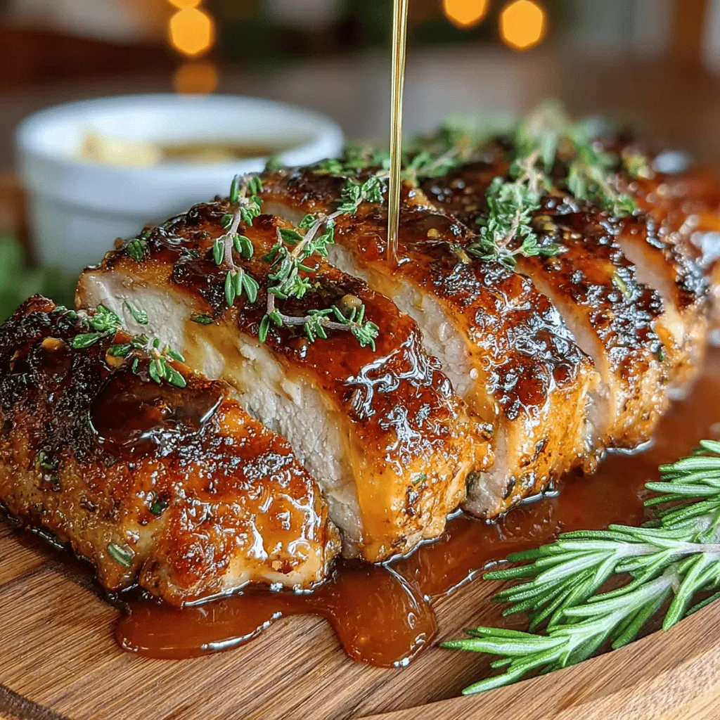 The Slow Cooker Maple Glazed Turkey Breast combines the classic flavors of Thanksgiving with the convenience of modern cooking. Maple syrup, a quintessentially North American ingredient, adds a rich sweetness that elevates the turkey's natural flavor. Coupled with the savory notes from soy sauce and the tang of apple cider vinegar, this dish offers a harmonious blend of tastes that is sure to impress your guests.