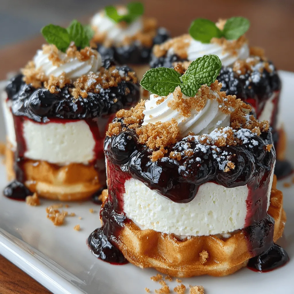 <strong></noscript>Introduction” /></p>
<p></p>
<h2>Alternative Sweeteners: Honey vs. Maple Syrup</h2>
<p></p>
<p>One of the delightful aspects of creating your Frozen Blueberry Waffle Yogurt Stacks is the flexibility in choosing sweeteners. While traditional recipes often call for refined sugar, opting for natural sweeteners like honey or maple syrup can add depth to the flavor profile of your dish.</p>
<p></p>
<h3>Honey</h3>
<p></p>
<p>Honey is a natural sweetener that not only adds sweetness but also brings a distinct floral note to your stacks. It is rich in antioxidants and has antimicrobial properties, making it a healthy choice. Honey is also known to boost energy levels, which is perfect for starting your day right.</p>
<p></p>
<h3>Maple Syrup</h3>
<p></p>
<p>On the other hand, maple syrup provides a rich, caramel-like flavor that can enhance the overall taste of your waffles and yogurt. It contains minerals such as manganese, zinc, and calcium, along with antioxidants. Maple syrup is also lower on the glycemic index compared to honey, which can make it a better option for those monitoring their blood sugar levels.</p>
<p></p>
<p>When deciding between honey and maple syrup, consider the flavor you wish to highlight in your stacks. Both options are excellent, and you might even find that mixing the two creates a delightful balance.</p>
<p></p>
<h2>Layering Your Stacks: The Art of Presentation</h2>
<p></p>
<p>Presentation plays a crucial role in making any meal appealing, and your Frozen Blueberry Waffle Yogurt Stacks are no exception. A visually stunning dish can enhance the dining experience, making it more enjoyable for family and friends. Here are some tips to elevate the presentation of your stacks:</p>
<p></p>
<h3>Importance of Presentation</h3>
<p></p>
<p>A beautifully plated dish excites the senses and draws people in. The colors of the blueberries, the creaminess of the yogurt, and the golden hue of the waffles create a vibrant palette that can entice anyone. Additionally, the way you layer your ingredients can add dimension and height, making your stacks look more appealing.</p>
<p></p>
<h3>Suggestions for Layering</h3>
<p></p>
<p>To create the perfect stack, start with a waffle as your base. Spread a generous layer of yogurt on top, followed by a drizzle of your chosen sweetener, and a sprinkle of granola. Next, add a handful of fresh blueberries or other berries for a pop of color. Repeat this layering process until you reach your desired height, finishing with a final layer of yogurt and a beautiful arrangement of blueberries and granola on top.</p>
<p></p>
<h3>Creative Variations on Stacking Methods</h3>
<p></p>
<p>Don’t be afraid to get creative! You can try different stacking methods such as using mini waffles for individual servings or alternating layers of different flavors of yogurt (like vanilla and Greek yogurt). You could even create a “deconstructed” version by presenting the components separately on a platter, allowing guests to build their stacks as they like.</p>
<p></p>
<h2>Nutritional Breakdown of Frozen Blueberry Waffle Yogurt Stacks</h2>
<p></p>
<p>Understanding the nutritional content of your meals is essential for maintaining a healthy lifestyle. Here’s a breakdown of the nutritional components of the Frozen Blueberry Waffle Yogurt Stacks.</p>
<p></p>
<h3>Analysis of the Nutritional Content per Serving</h3>
<p></p>
<p>For each serving of your Frozen Blueberry Waffle Yogurt Stacks, you can expect approximately:</p>
<p>– Calories: 300-350 (depending on the type of waffles and yogurt used)</p>
<p>– Protein: 10-15 grams</p>
<p>– Carbohydrates: 45-50 grams</p>
<p>– Dietary Fiber: 4-6 grams</p>
<p>– Sugars: 15-20 grams (if using honey or maple syrup)</p>
<p></p>
<p>These numbers can vary based on the specific brands of ingredients you use and whether you add additional toppings.</p>
<p></p>
<h3>Health Benefits of the Ingredients Used</h3>
<p></p>
<p>The ingredients in your stacks offer various health benefits:</p>
<p>– <strong>Blueberries</strong> are rich in antioxidants and vitamins C and K, promoting heart health and cognitive function.</p>
<p>– <strong>Yogurt</strong> is a fantastic source of probiotics, which can improve gut health and boost immunity.</p>
<p>– <strong>Waffles</strong>, particularly whole grain varieties, provide fiber and essential nutrients that contribute to sustained energy levels.</p>
<p></p>
<h3>Discussion on Portion Control and Serving Sizes</h3>
<p></p>
<p>Portion control is key to enjoying your stacks without overindulging. A standard serving size of two waffles stacked with yogurt and toppings is often sufficient to satisfy hunger. If you’re preparing these stacks for a brunch or gathering, consider making smaller portions for guests to sample a variety of flavors and toppings.</p>
<p></p>
<h2>Customizing Your Waffle Yogurt Stacks</h2>
<p></p>
<p>One of the best aspects of the Frozen Blueberry Waffle Yogurt Stacks is their versatility. Here are some ideas to customize your stacks based on your preferences and dietary needs:</p>
<p></p>
<h3>Ideas for Adding Variety</h3>
<p></p>
<p>You can easily switch up the fruits used in your stacks. Consider using strawberries, raspberries, or even peaches during their peak season. For added crunch and protein, incorporate nuts like almonds or walnuts into the layers.</p>
<p></p>
<h3>Suggestions for Seasonal Variations or Themed Stacks</h3>
<p></p>
<p>Embrace seasonal produce to create themed stacks. For instance, in the fall, you could use pumpkin spice yogurt and layer with spiced apples and pecans. In the summer, try a tropical twist with coconut yogurt and mango slices. The possibilities are endless, allowing you to adapt your stacks to the season or occasion.</p>
<p></p>
<h3>Incorporating Dietary Restrictions</h3>
<p></p>
<p>If you have dietary restrictions, customizing your stacks is simple. For a vegan option, substitute dairy yogurt with a plant-based yogurt made from coconut, almond, or soy. Gluten-free waffles are widely available and can easily replace traditional ones, ensuring everyone can enjoy this delicious treat.</p>
<p></p>
<h2>Serving Suggestions and Pairings</h2>
<p></p>
<p>Frozen Blueberry Waffle Yogurt Stacks are incredibly versatile and can be served on various occasions. Here are some serving suggestions to consider:</p>
<p></p>
<h3>Ideal Occasions for Serving This Dish</h3>
<p></p>
<p>This dish is perfect for breakfast or brunch, but it can also serve as a delightful dessert. Its colorful presentation makes it a great centerpiece for gatherings, parties, or holiday celebrations. Serve it alongside other breakfast items like scrambled eggs or smoothie bowls for a well-rounded meal.</p>
<p></p>
<h3>Beverage Pairings that Complement the Flavors</h3>
<p></p>
<p>To complement the flavors of your stacks, consider serving them with a refreshing beverage. A glass of freshly squeezed orange juice or a berry smoothie pairs beautifully. If you prefer coffee, a light roast can enhance the sweetness of the stacks without overpowering their flavors.</p>
<p></p>
<h3>Tips for Turning This Recipe into a Meal Prep Option</h3>
<p></p>
<p>If you’re looking to save time during busy mornings, consider prepping the components of your stacks in advance. You can make the waffles ahead of time and freeze them for easy access. Portion out yogurt and toppings into small containers, allowing for quick assembly when you’re ready to enjoy. This approach not only saves time but also ensures you have a nutritious breakfast option ready to go.</p>
<p></p>
<h2>Conclusion</h2>
<p></p>
<p>In summary, the Frozen Blueberry Waffle Yogurt Stacks are not only simple to prepare but also incredibly versatile and appealing. With a few variations, you can tailor them to suit any occasion or dietary need. The ease of assembly allows for creativity in both flavor and presentation, making it a delightful dish to serve for breakfast, brunch, or dessert.</p>
<p></p>
<p>We encourage you to experiment with different flavors, toppings, and layering techniques to find your perfect combination. Enjoy the process of creating these stacks, knowing they provide nourishment and satisfaction. Embrace the joy of preparing homemade meals that are both delicious and good for you. Your Frozen Blueberry Waffle Yogurt Stacks await—get stacking!</p>
<div id=