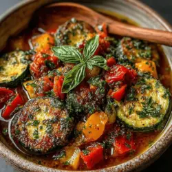 Ratatouille, the quintessential French vegetable dish, has charmed palates for centuries with its vibrant colors, rich textures, and complex flavors. Traditionally originating from the Provence region, this dish reflects the essence of rustic Mediterranean cooking. At its core, ratatouille showcases the bounty of summer vegetables, harmoniously combined to create a comforting and hearty meal. This rustic slow-cooked version takes the classic recipe to new heights, allowing the flavors to meld beautifully over time, resulting in a dish that is not only delicious but also incredibly satisfying.