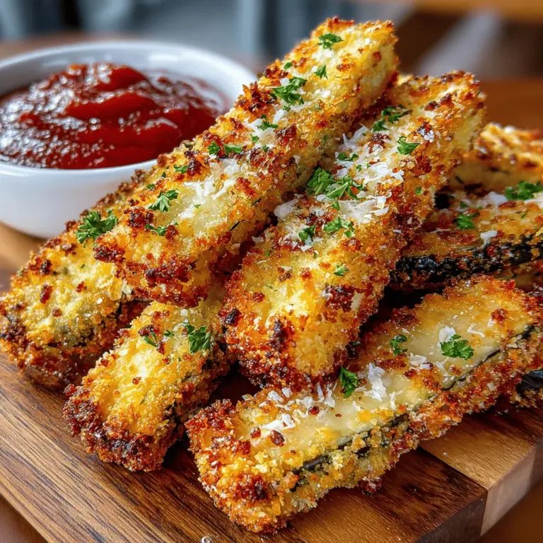 In recent years, the air fryer has emerged as a game-changing kitchen appliance, providing a healthier alternative to traditional frying methods. By circulating hot air around the food, air fryers achieve that coveted crispy texture without the need for excessive oil. This makes them an ideal choice for preparing a wide array of dishes, and one standout option is Golden Crispy Air Fryer Eggplant Fries. Eggplant, with its unique texture and ability to absorb flavors, transforms beautifully in the air fryer, resulting in a snack or side dish that is both delicious and nutritious. The appeal of these eggplant fries lies not only in their satisfying crunch but also in their savory flavors, making them a delightful addition to any meal or a crowd-pleasing appetizer.