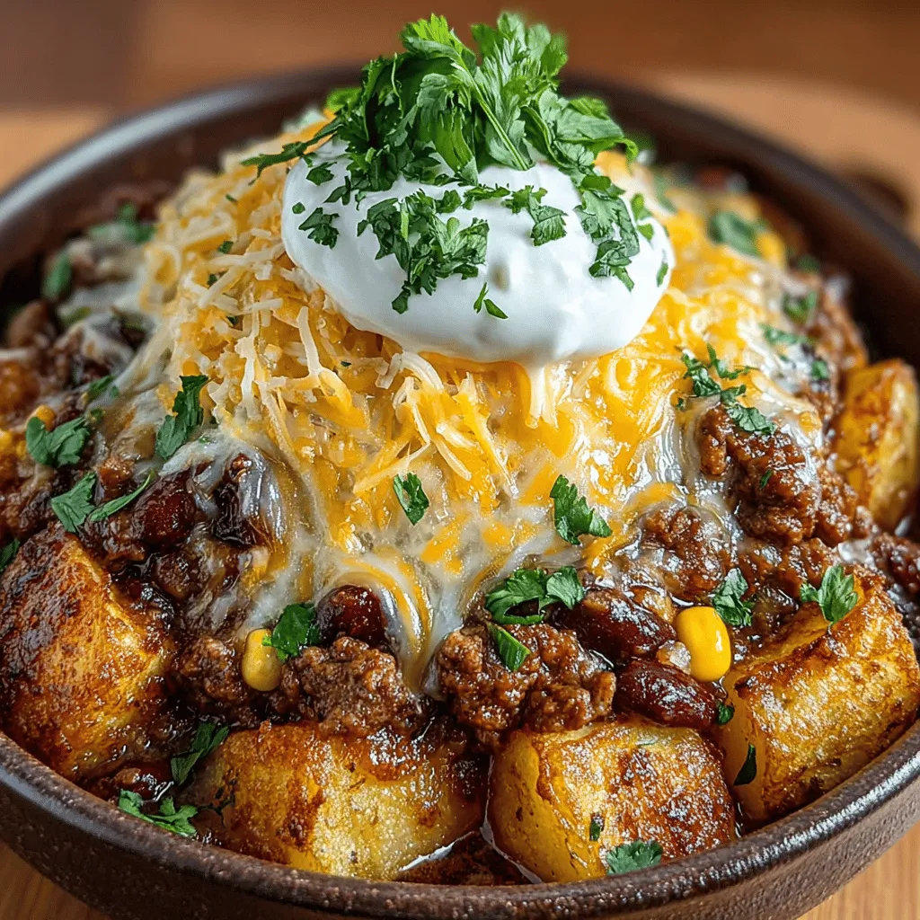 In the realm of comfort food, few dishes can compete with the heartwarming combination of potatoes, cheese, and chili. Chili Cheese Potato Heaven is a wholesome, easy-to-make recipe that brings together familiar ingredients in a way that satisfies both the palate and the soul. This dish is perfect for busy weeknights, gatherings, or a cozy family dinner, and can be customized to suit various dietary preferences. The beauty of this recipe lies not only in its comforting flavors but also in its simplicity and convenience, especially when prepared in a crockpot.
