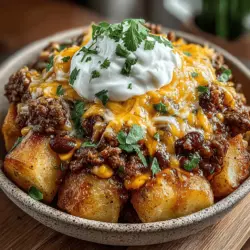 In the realm of comfort food, few dishes can compete with the heartwarming combination of potatoes, cheese, and chili. Chili Cheese Potato Heaven is a wholesome, easy-to-make recipe that brings together familiar ingredients in a way that satisfies both the palate and the soul. This dish is perfect for busy weeknights, gatherings, or a cozy family dinner, and can be customized to suit various dietary preferences. The beauty of this recipe lies not only in its comforting flavors but also in its simplicity and convenience, especially when prepared in a crockpot.